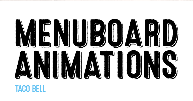 Menuboard Animations